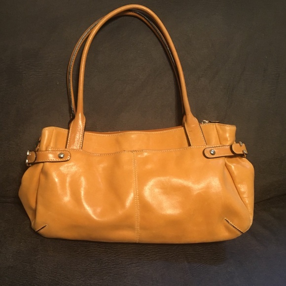 LUCE Soft Peach Leather Shoulder/Handbag - Picture 2 of 4